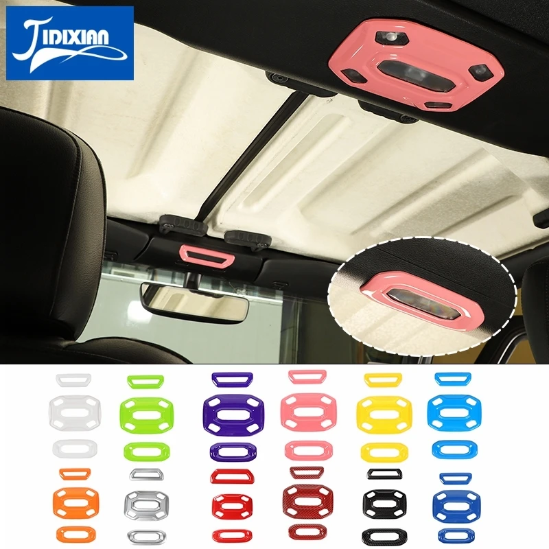 

JIDIXIAN Car Reading Light Lamp Decoration Cover Stickers for Jeep Wrangler JL Gladiator JT 2018 2019 2020 2021 Car Accessories