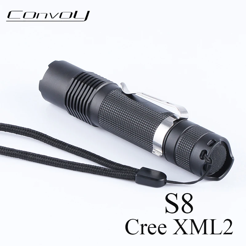 

Светодиодный фонарик Convoy S8 Cree XML2 T6 3B, миниатюрный светильник для повседневного использования, фонарь для велосипеда, 18650 фонарь для палаток, ...