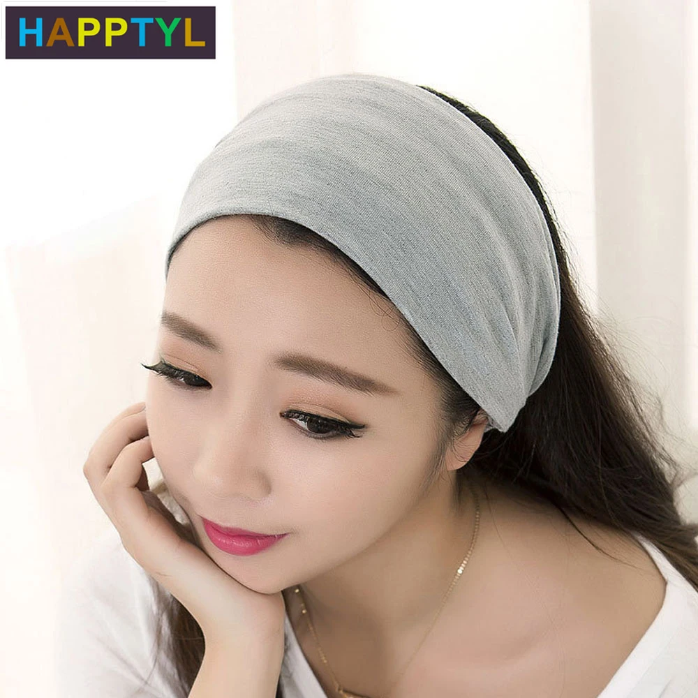 HAPPTYL женские повязки на голову для йоги модные влагоотводящие эластичные не