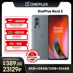 oneplus nord 2 90 hz amoled display 50mp triple camera mtk dimensity 1200 ai warp charge 65 4500mah 65 warp charge nfc phone free global shipping