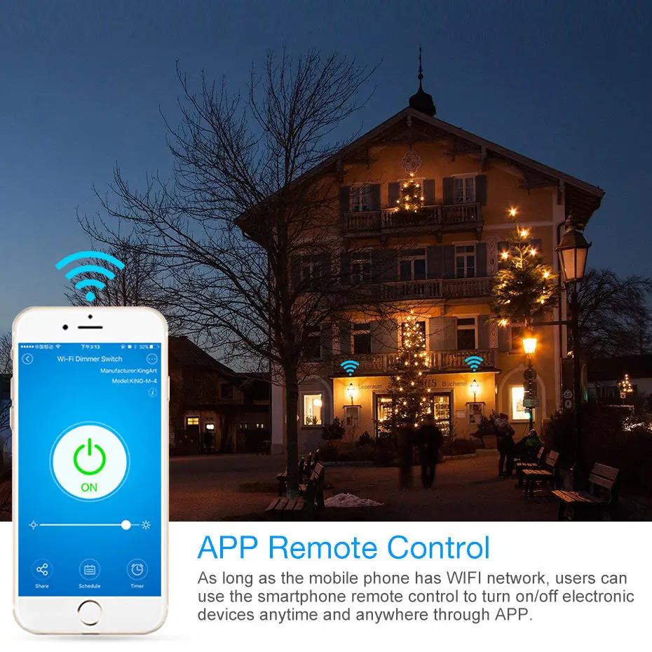 Диммер Wifi светильник переключатель Сенсорная лампа управление диммер