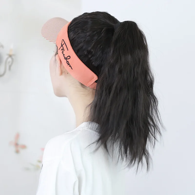 шапка женская парики женские натурал ободок для волос Женская бейсбольная