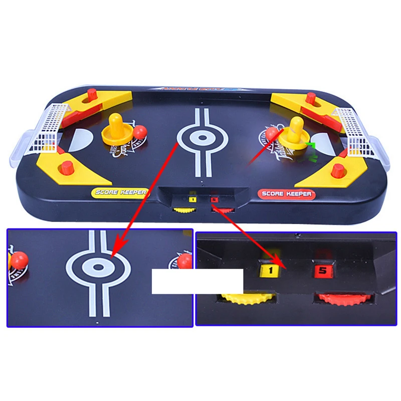 Настольная игра 2 в 1 для хоккея с шайбой мини хоккейный стол отдыха детские