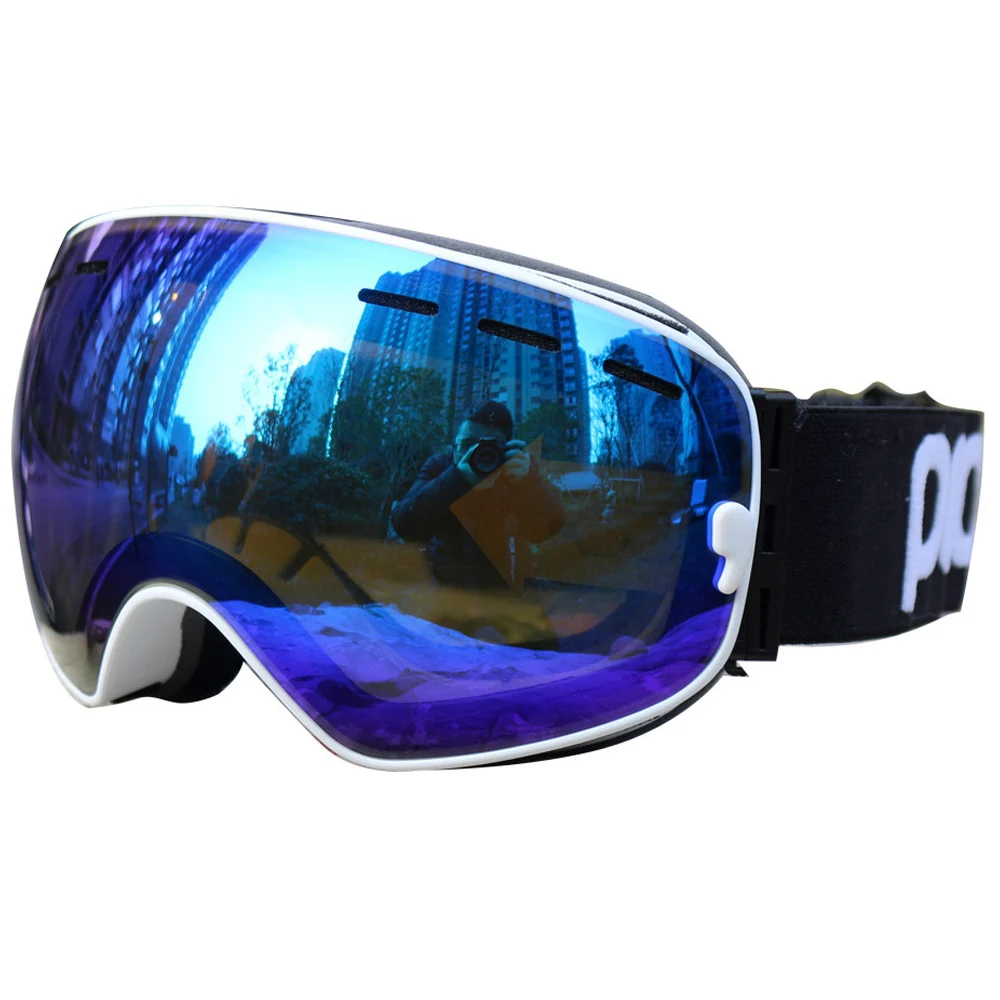 Лыжные очки POC двухслойная большая маска для сноуборда лыжные UV400 незапотевающие
