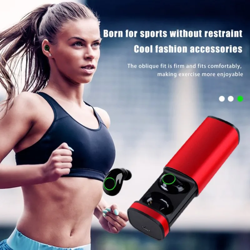 

Wireless Sports Headsets X23 TWS Bluetooth V5.0 Earphone Mini Stereo Earbuds Ear-in IPX5 Waterproof Earbuds With Charging box
