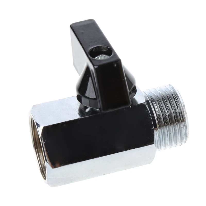 Мини латунный шаровой клапан 1/2 &quot1/8&quot 1/4 &quot3/8&quot BSP Штекерный к женскому резьбе