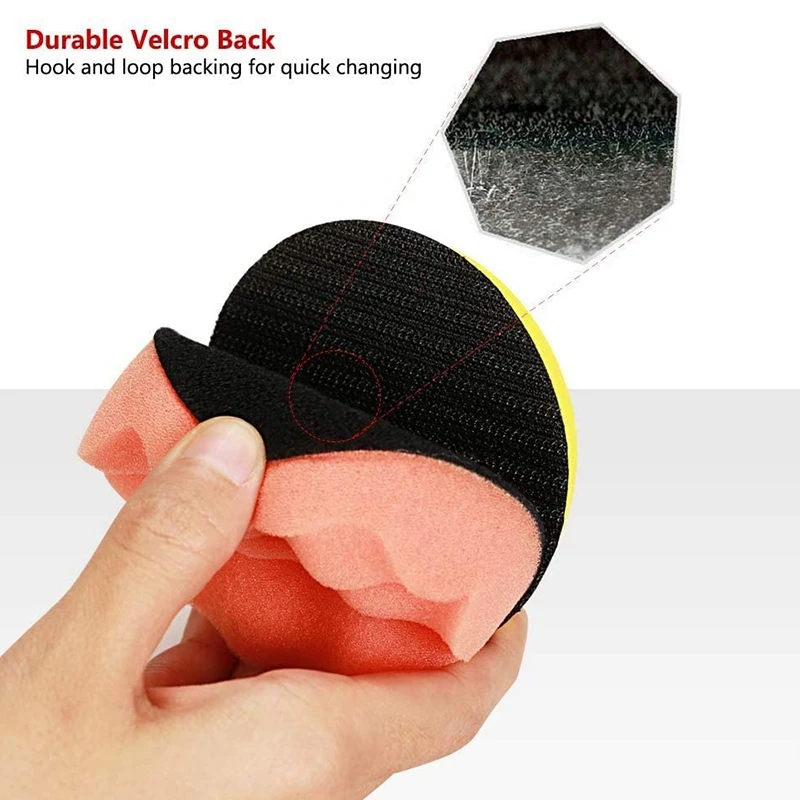 

32 Pcs Car Polishing Pads Kit, Car Foam Compound Drill Buffing Sponge Washing Pads Polishing Waxing