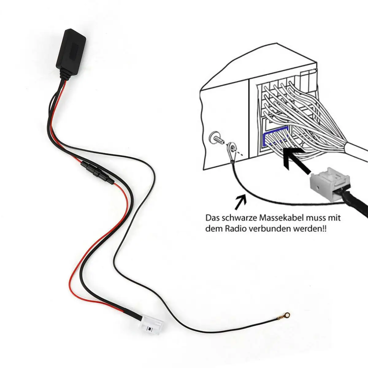 Автомобильный Bluetooth Aux-кабель адаптер для RCD210 RCD310 RCD510 RNS310 RNS315 RNS510 RNS810 беспроводной