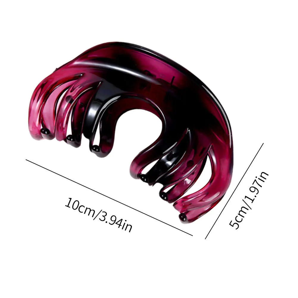 

Korean Solid Large Hair Claws Elegant Acrylic Hairpins Barrette Hair Clamps Geometric Multiple Colorful Hair Clips Accessories