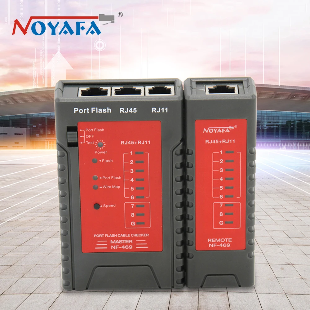 Бесплатная доставка Noyafa Новое поступление NF-469 Portflash Кабель сетевой тестер может
