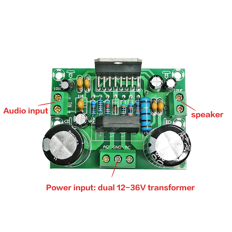 

YWJJX 100w power amplifier board dual 12~32V TDA7293diy power amplifier module high power fever level power amplifier board