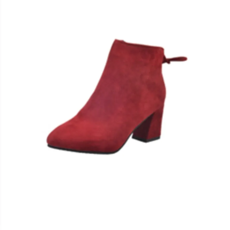 Однотонные лаконичные женские ботинки для отдыха Короткие Модные Винтажные на