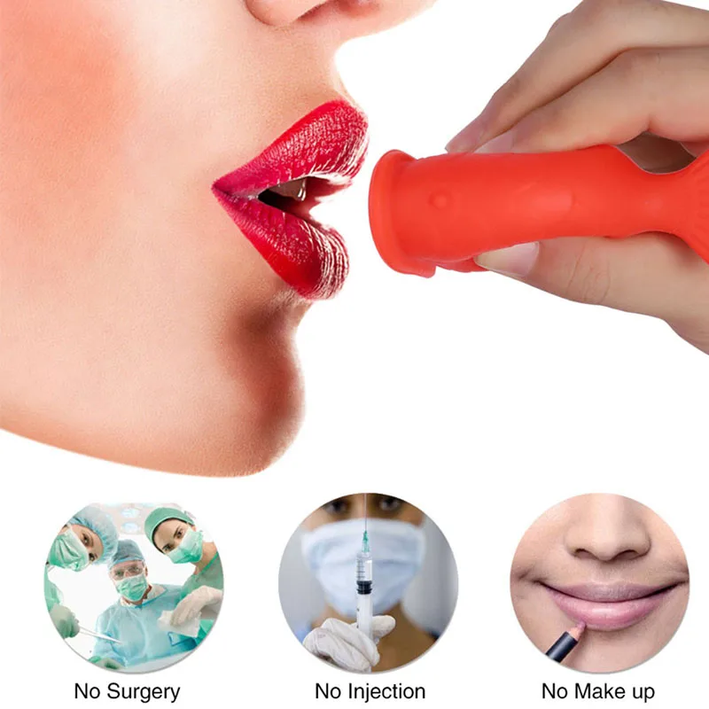 Women Silicone Sexy Full Lip Plumper Fish Shape Lip Enhancer Device Increase Lips Lip Plumper