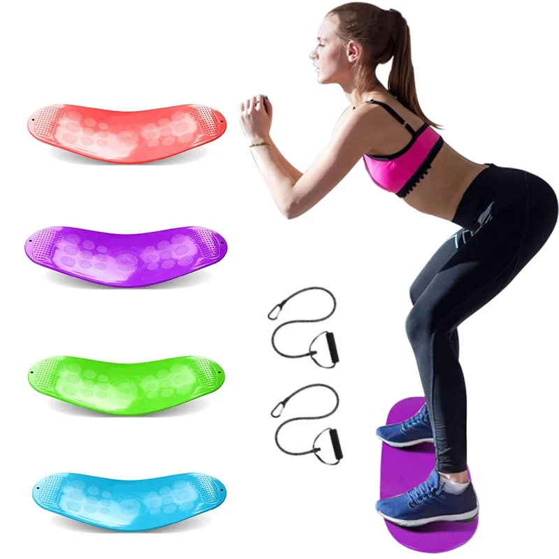 

Simply Fit Board Twist Fitness Balance Board Wobble Yoga Gym Core Workout Twister Training Abdominal Muscles Legs Balance Pad