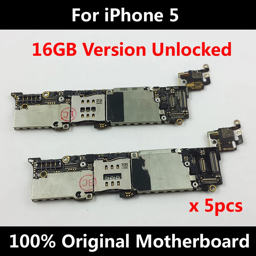 Оптовая продажа оригинальная материнская плата для iPhone 5 16 ГБ Заводская