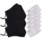 Хлопковая Пылезащитная маска для косплея на Хэллоуин Pm2.5 черная маска с фильтром из активированного угля ветрозащитная многоразовая моющаяся маска для Хэллоуина