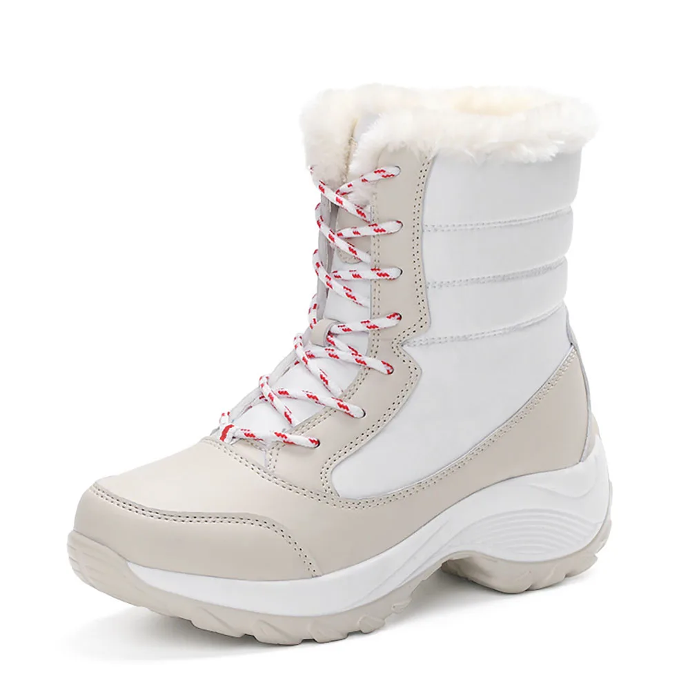 

Women Boots Non-Slip Waterproof Winter Ankle Snow Boots Women Platform Winter Shoes With Thick Fur Botas Mujer Thigh High Boots