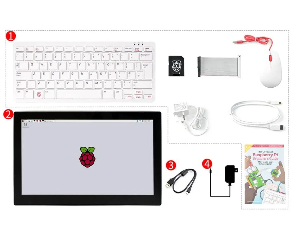 Raspberry Pi 400 мощный простой в использовании компьютер встроенная клавиатура 4 Гб