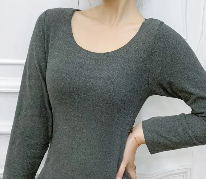 Очень хороший продукт зимнее нижнее белье рубашка теплый термальный топ с