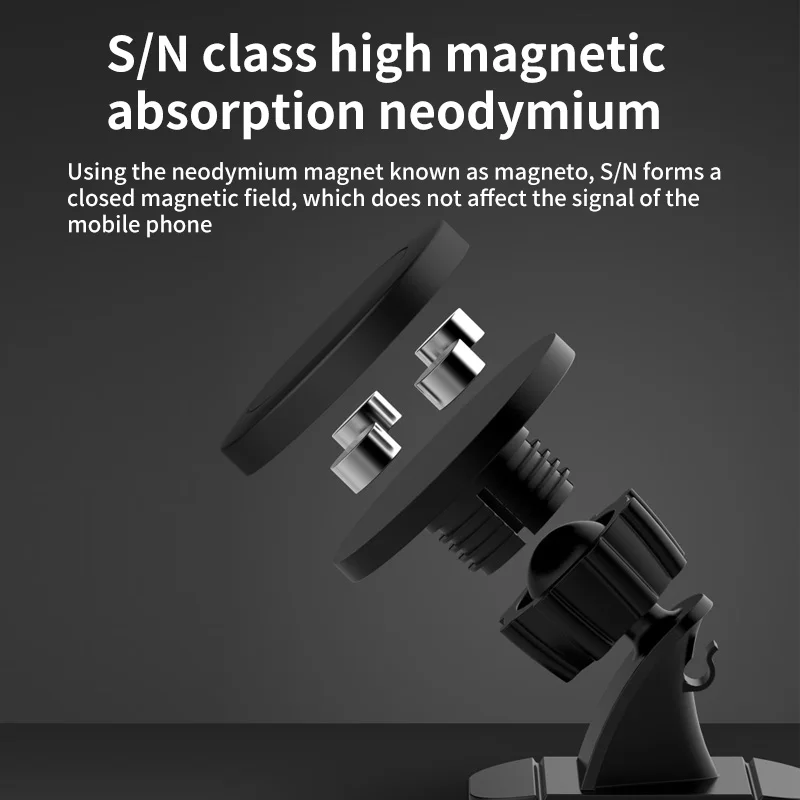Мини магнитный автомобильный держатель для телефона крепление на приборную