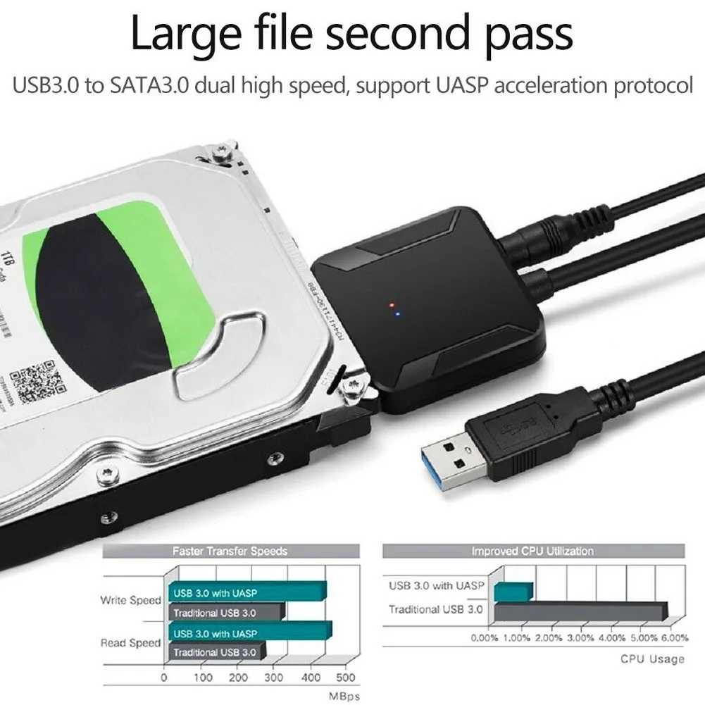 Адаптер для жесткого диска IDE SATA с USB 3 0 на 2 5/3 5 дюйма кабель-преобразователь DJA99 |