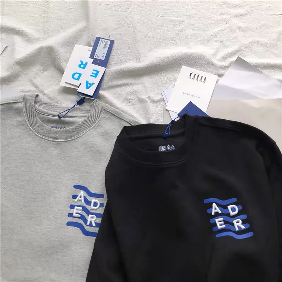 

ADER Embroidered Logo ADER ERROR Sweatshirts Men Women Adererror Hoodie Long Sleeve Crew neck