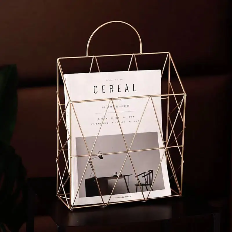 Новые полки для хранения на стене железная комбинированная газетная корзина