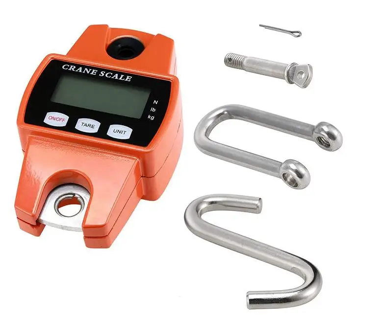 10PCS 300kg/600lb Mini Industrial Crane Digital Hanging Scale Hook (Color: Multicolor) SN3928 |