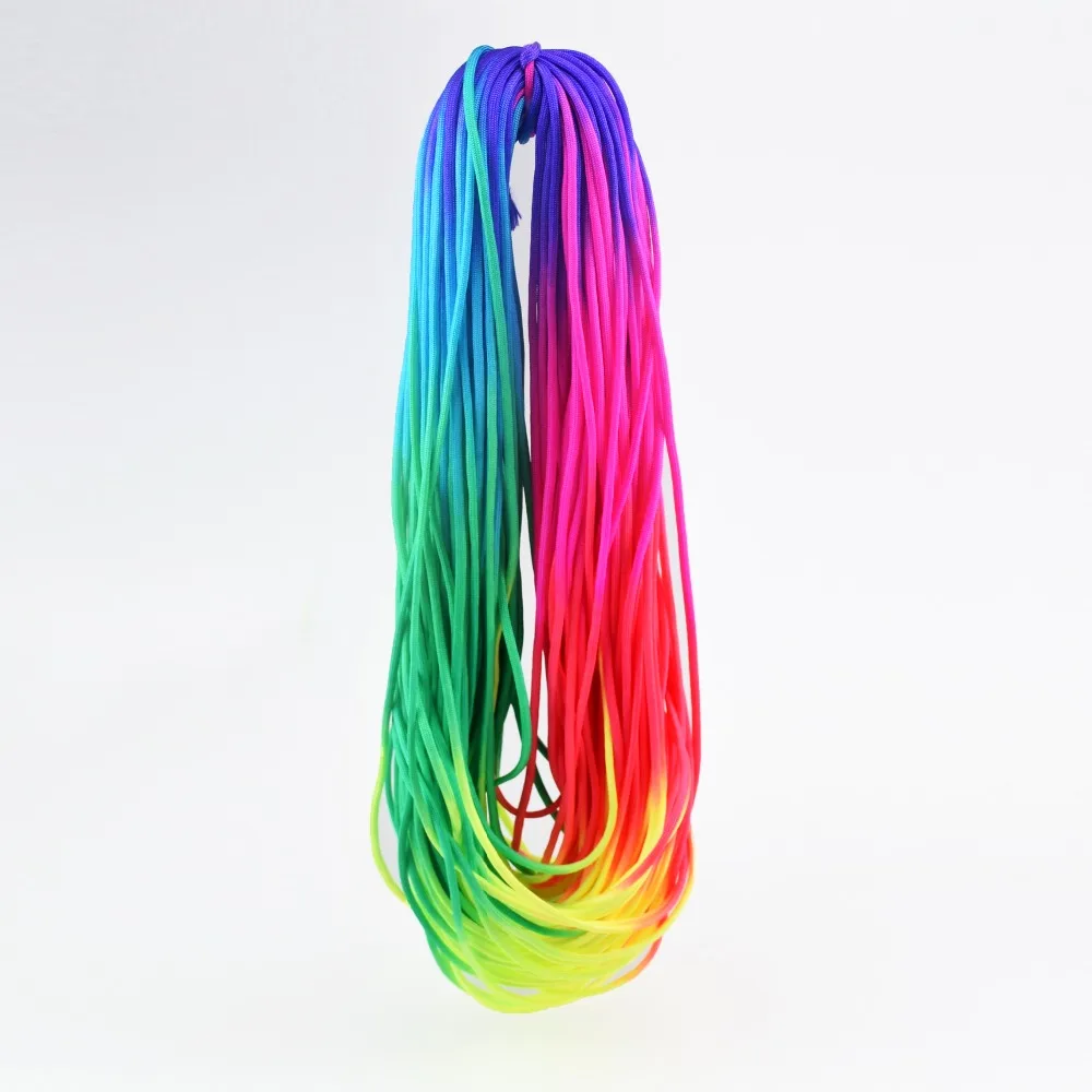 Цветной Паракорд в стиле Tie Dye 4 мм 7 нитей шнур для экстренного выживания на