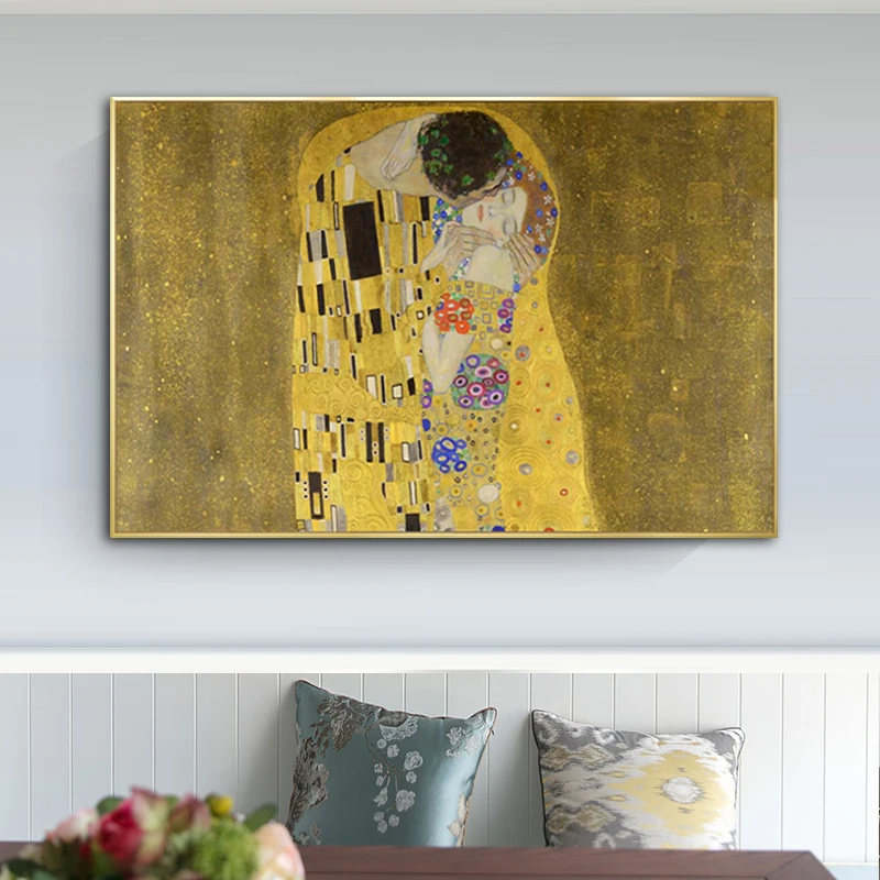 RELIABLI абстракция любовник Поцелуй Плакаты и печать холст картины Знаменитые
