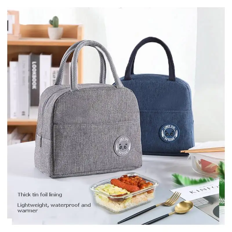 Сумка для ланча бокса нейлоновая портативная Водонепроницаемая Термосумка из