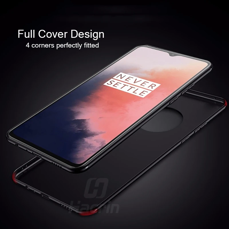 Hacrin чехол для Oneplus 7 T Pro Чехол из мягкого ТПУ ультра тонкая матовая задняя крышка One