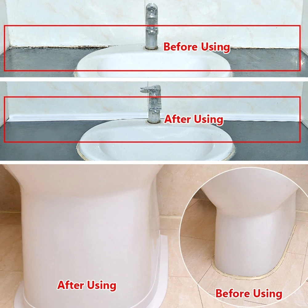 

waterproof And Mildew Proof Tape Seam Moisture Proof Strip Toilet Wall Corner Line Bathroom Kitchen Accessories