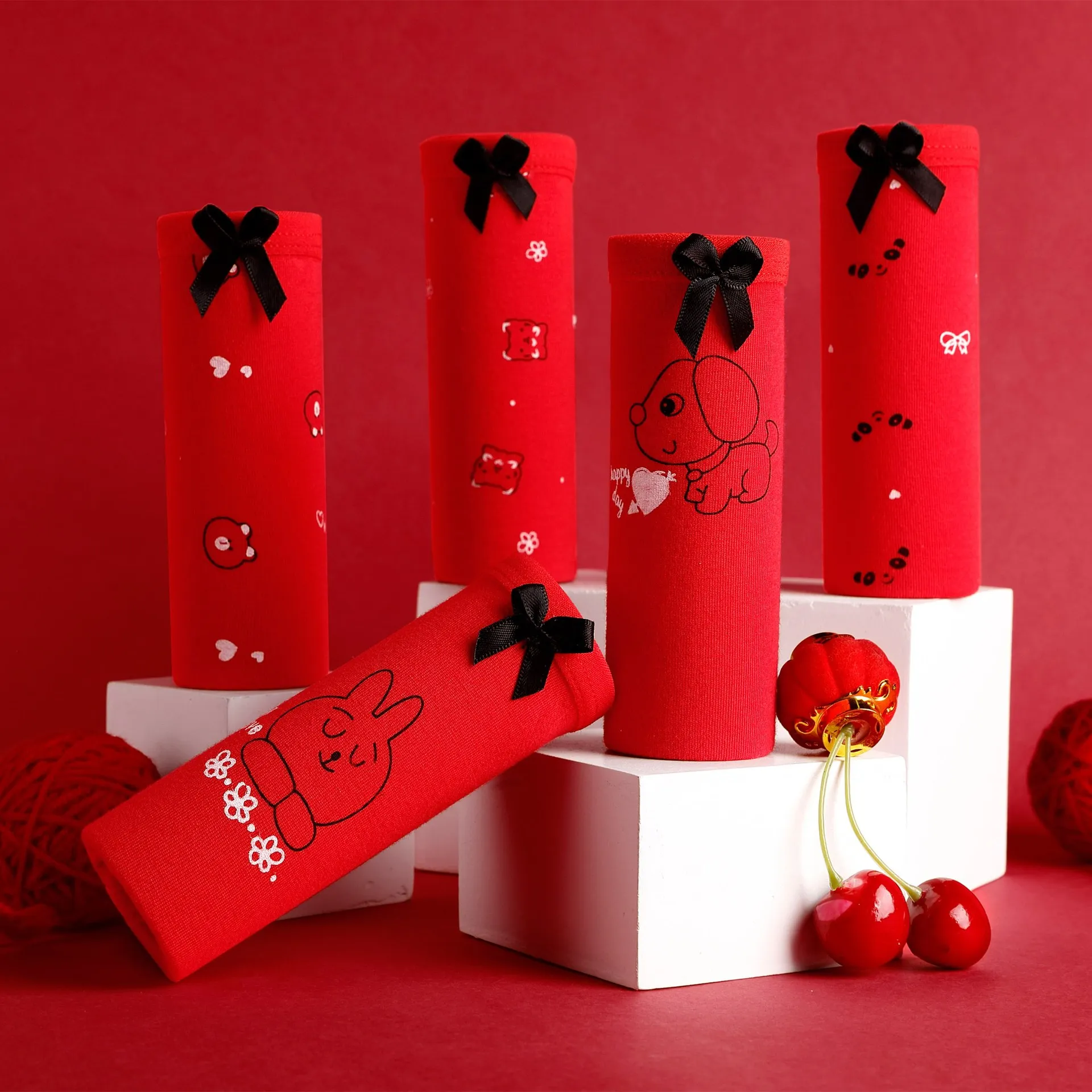 

New Underwear, Birth Year, Pure Cotton Low-rise Pants, Printed Wedding Briefs, Briefs, Antibacterial Inner Crotch, Distribution