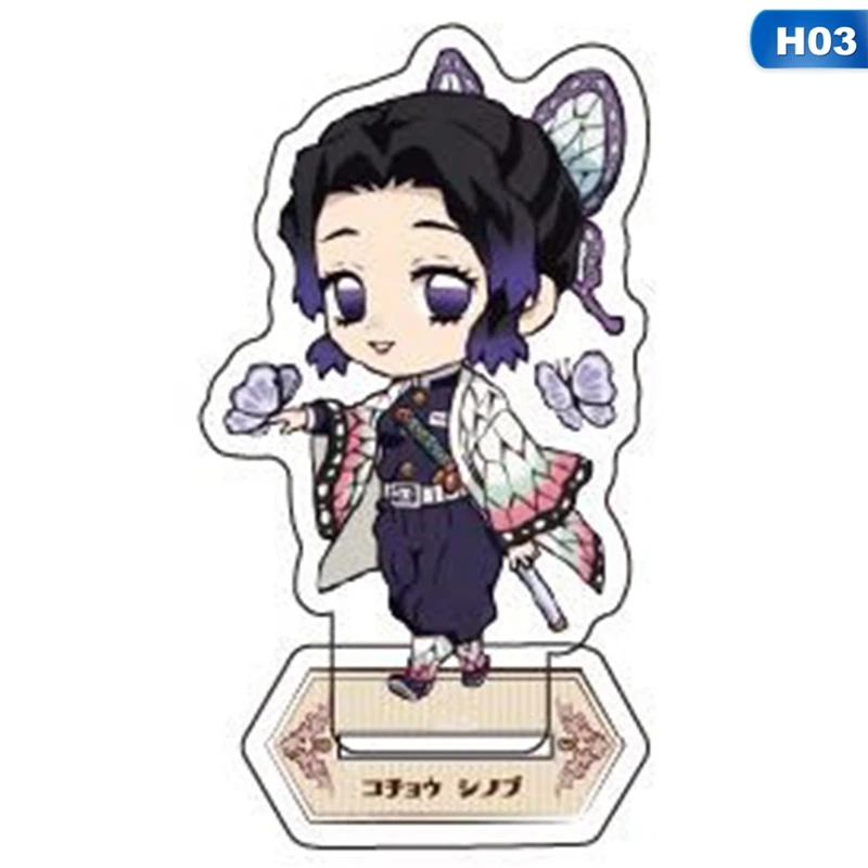 

8cm Kawaii Anime Demon Slayer Kimetsu no Yaibai Acrylic Stand Figure Desk Stand Figure Fans Collection Toy Decor Gifts