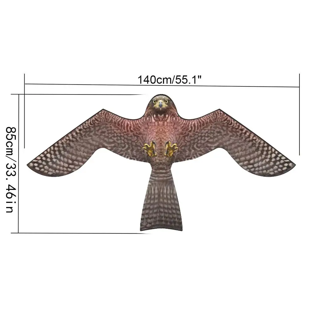 

Bird Repeller Flying Hawk Kite Large Eagle Kites Scarecrow Decoy for Farm Garden Pest Bird Scarer