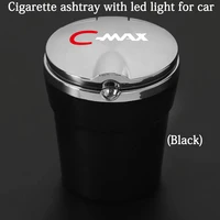 car ashtray with led lights with logo creative personality car supplies for ford cmax c max car accessories