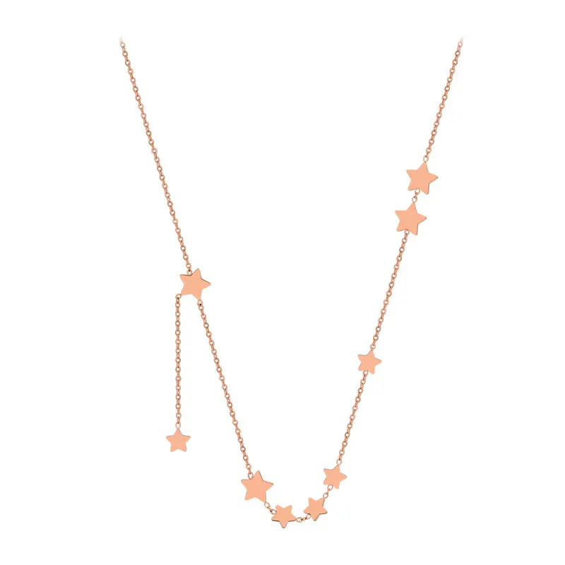 

2021 new classic Pentagram Star Pendant Necklace South Korea sexy female jewelry fashion neck jewelry student clavicle chain