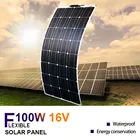 Гибкая солнечная панель 100 Вт, 12 В, монокристаллическая, гибкая, 24 В, модуль домашней солнечной системы, портативная солнечная панель
