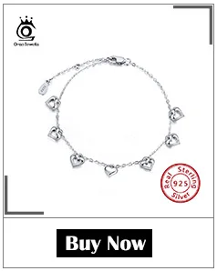 ORSA JEWELS, настоящее 925 пробы, серебряные женские браслеты и браслеты, AAA кубический циркон, идеальная полировка, Модный женский браслет, ювелирное изделие SB11