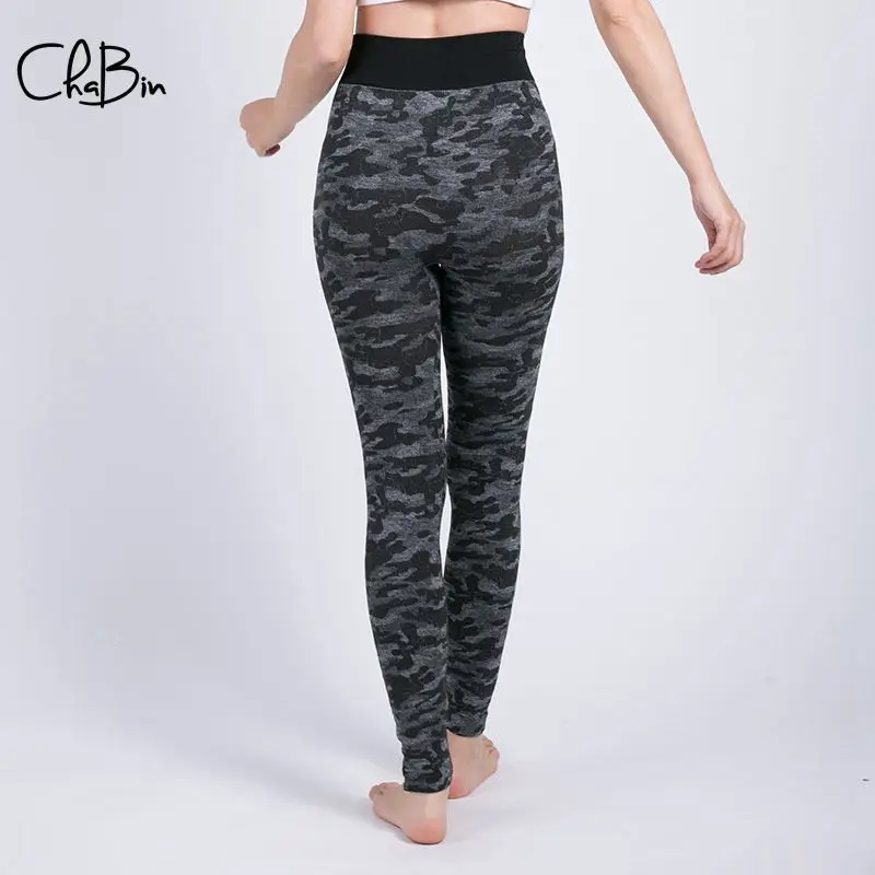 2019 Женские Штаны Для Йоги камуфляжные леопардовые спортивные Леггинсы пуш-ап