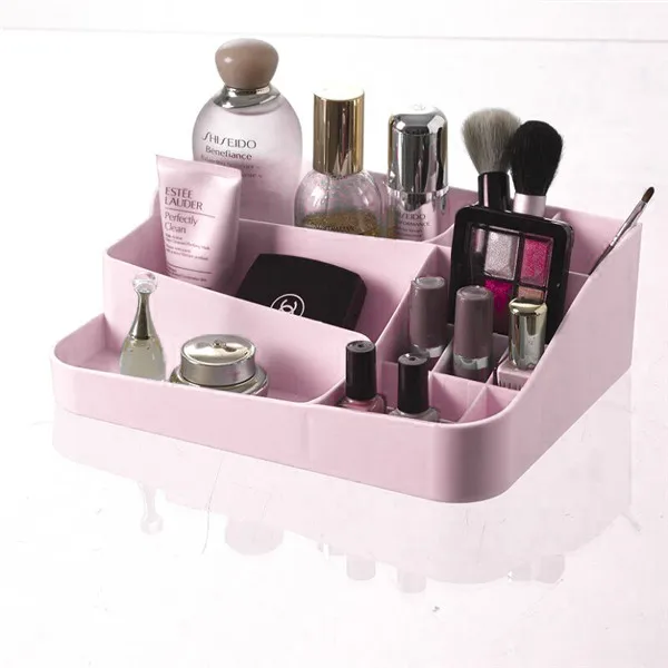 Makeup Organizer B MSJO органайзер для макияжа ящик для хранения пластиковый ящик для рабочего стола/ванной комнаты/офиса макияж кисти ювелирные изделия Организация хранения коробки - Цвет: Makeup Organizer B
