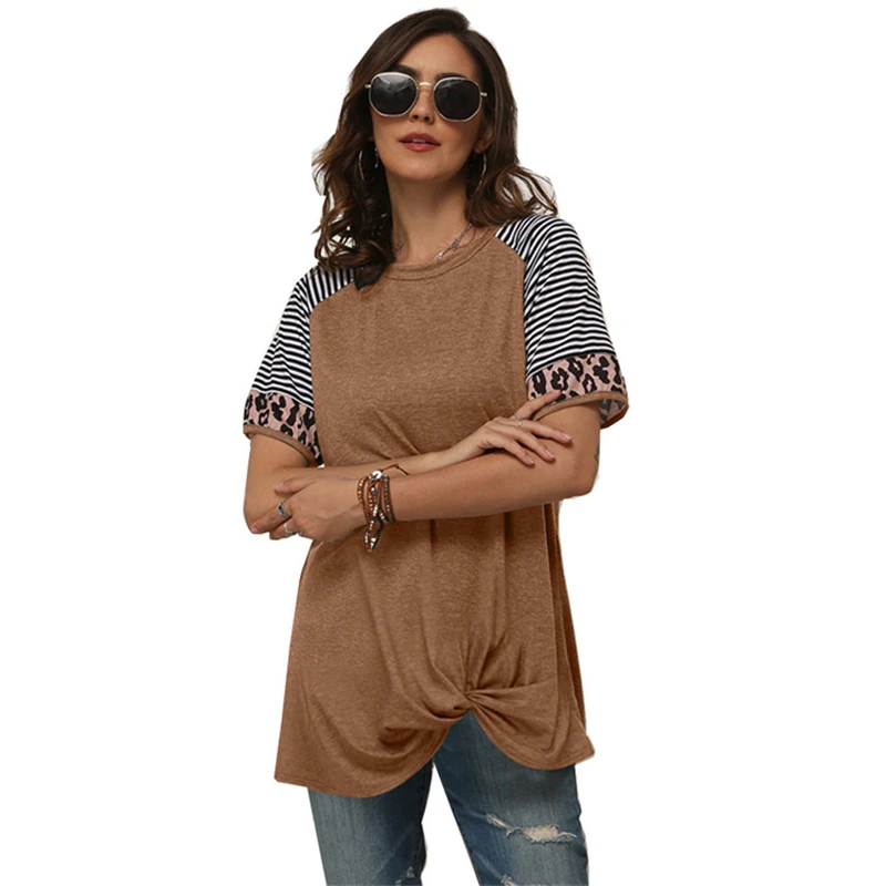 Женские удобные туники с открытыми плечами и узлом|Футболки| |