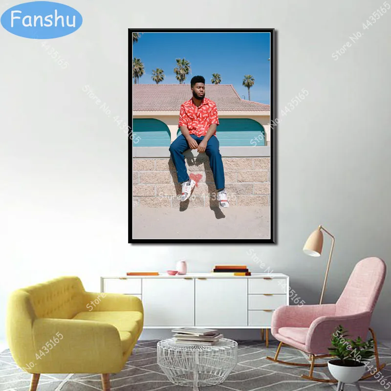 Художественный плакат Khalid хип-хоп рэп Музыка Звезды Плакаты и принты настенное