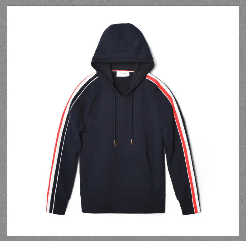 

2021 модные брендовые полосатые толстовки с капюшоном для мужчин и женщин, спортивные повседневные толстовки, мужской весенний хлопковый пул...