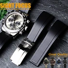 Ремешок для часов Rolex Watch Master Submariner Daytona GMT, складной резиновый браслет для часов с застежкой, 20 мм 21 мм