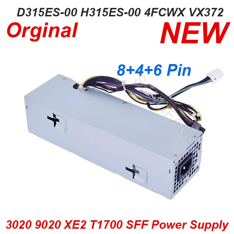 Новый блок питания для Dell OptiPlex 3020 9020 XE2 T1700 SFF 315 вт D315ES001L H315ES 00 4FCWX 04FCWX|Блоки