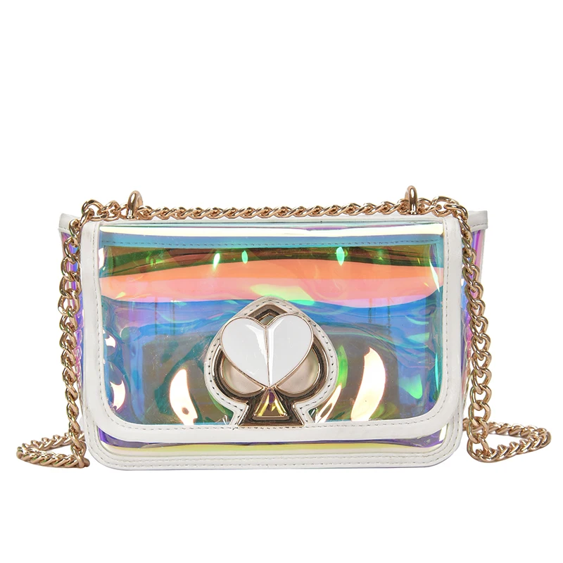 Прозрачная квадратная сумка через плечо новинка 2020 Высококачественная женская