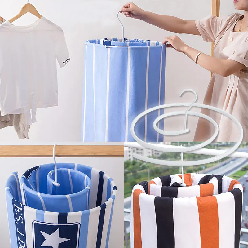 Новинка 2019 вешалка для сушки в форме спирали вращающаяся хранения одеял и