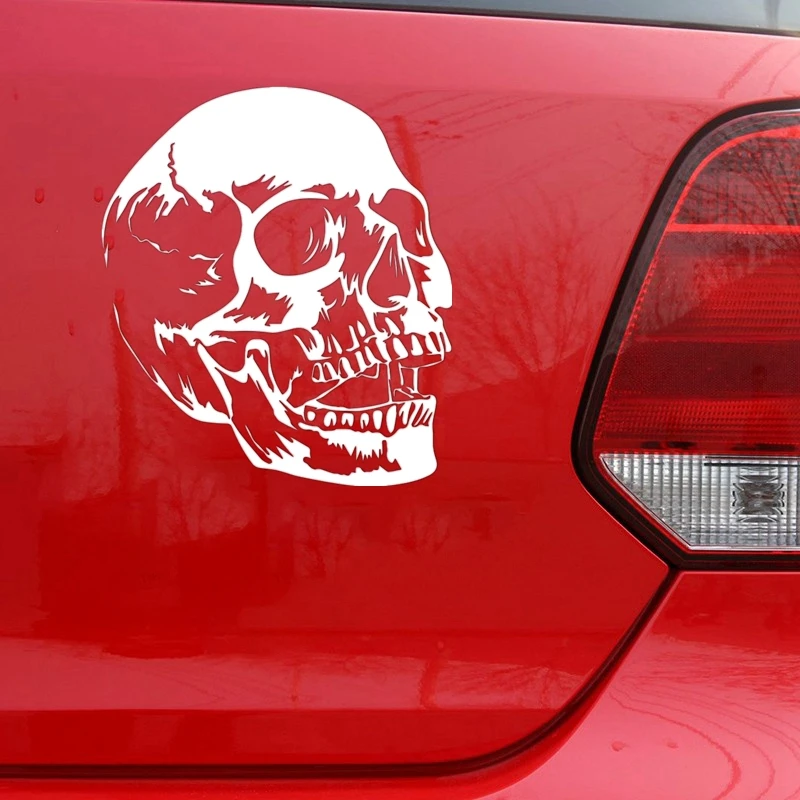 

CK3389# Skull Version 8 vinyl car sticker reflective waterproof cool waterproof decal self-adhesive car auto stickers for bumper